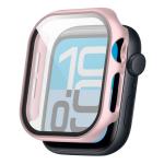 Carcasa cu protectie ecran din sticla securizata BizonMobile compatibila cu Apple Watch 4/5/6/SE 40 mm, Rose Gold 5 - lerato.ro