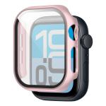 Carcasa cu protectie ecran din sticla securizata BizonMobile compatibila cu Apple Watch 4/5/6/SE 40 mm, Rose Gold 6 - lerato.ro