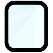 Folie sticla securizata Bizon Glass Watch Edge compatibile cu Apple Watch 4/5/6/SE, 44mm, Negru