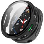 Carcasa cu protectie ecran din sticla securizata BizonMobile compatibila cu Samsung Galaxy Watch 8 40mm, Negru mat 2 - lerato.ro