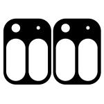 Set de 2 protectii camera foto Bizon Glass Lens compatibile cu Google Pixel 10 Pro Fold, Negru 4 - lerato.ro