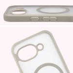 Carcasa Bizon MatteO cu MagSafe compatibila cu Google Pixel 10a, Bej 5 - lerato.ro