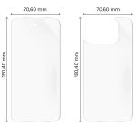 Set protectie Bizon Glass Hydrogel Pack, 1x Folie Ecran si 1x Folie Spate, compatibil cu Google Pixel 10 Pro Fold, Transparent 3 - lerato.ro