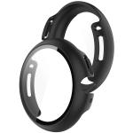 Carcasa cu protectie ecran din sticla securizata BizonMobile  ompatibila cu Google Pixel Watch 4, 45mm, Negru 4 - lerato.ro