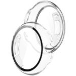 Carcasa cu protectie ecran din sticla securizata BizonMobile compatibila cu Google Pixel Watch 4, 45mm, Transparent 4 - lerato.ro