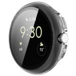 Carcasa cu protectie ecran din sticla securizata BizonMobile compatibila cu Google Pixel Watch 4, 45mm, Transparent 6 - lerato.ro