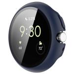 Carcasa cu protectie ecran din sticla securizata BizonMobile compatibila cu Google Pixel Watch 4, 45mm, Albastru 6 - lerato.ro