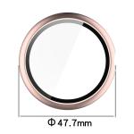 Carcasa cu protectie ecran din sticla securizata BizonMobile compatibila cu Google Pixel Watch 4, 45mm, Rose Gold 3 - lerato.ro