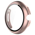 Carcasa cu protectie ecran din sticla securizata BizonMobile compatibila cu Google Pixel Watch 4, 45mm, Rose Gold 2 - lerato.ro