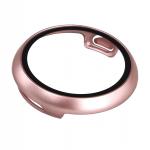 Carcasa cu protectie ecran din sticla securizata BizonMobile compatibila cu Google Pixel Watch 4, 45mm, Rose Gold 8 - lerato.ro