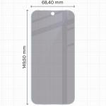 Folie sticla securizata Bizon Glass Mule Shadow Privacy compatibile cu Google Pixel 10 Pro, Negru 3 - lerato.ro