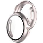 Carcasa cu protectie ecran din sticla securizata BizonMobile compatibila cu Google Pixel Watch 4, 45mm, Champagne Gold 4 - lerato.ro