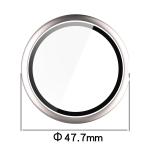 Carcasa cu protectie ecran din sticla securizata BizonMobile compatibila cu Google Pixel Watch 4, 45mm, Champagne Gold 3 - lerato.ro