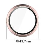 Carcasa cu protectie ecran din sticla securizata BizonMobile compatibila cu Google Pixel Watch 4, 41mm, Rose Gold 3 - lerato.ro
