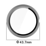 Carcasa cu protectie ecran din sticla securizata BizonMobile compatibila cu Google Pixel Watch 4, 41mm, Gri 3 - lerato.ro