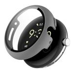 Carcasa cu protectie ecran din sticla securizata BizonMobile compatibila cu Google Pixel Watch 4, 41mm, Gri 5 - lerato.ro
