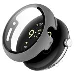 Carcasa cu protectie ecran din sticla securizata BizonMobile compatibila cu Google Pixel Watch 4, 45mm, Gri 5 - lerato.ro