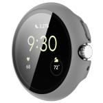 Carcasa cu protectie ecran din sticla securizata BizonMobile compatibila cu Google Pixel Watch 4, 45mm, Gri 6 - lerato.ro