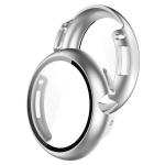 Carcasa cu protectie ecran din sticla securizata BizonMobile compatibila cu Google Pixel Watch 4, 41mm, Silver 3 - lerato.ro