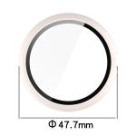 Carcasa cu protectie ecran din sticla securizata BizonMobile compatibila cu Google Pixel Watch 4, 45mm, Bej 3 - lerato.ro