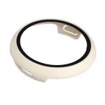 Carcasa cu protectie ecran din sticla securizata BizonMobile compatibila cu Google Pixel Watch 4, 45mm, Bej 8 - lerato.ro