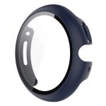 Carcasa cu protectie ecran din sticla securizata BizonMobile compatibila cu Google Pixel Watch 4, 41mm, Albastru 2 - lerato.ro