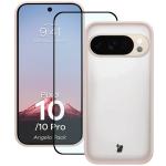 Kit protectie 2 in 1 BizonMobile, Carcasa Bizon Angelo si Folie sticla securizata Bizon Glass Edge, compatibil cu Google Pixel 10 / 10 Pro, Roz 2 - lerato.ro