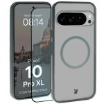 Kit protectie 2 in 1 BizonMobile, Carcasa Bizon MatteO si Folie sticla securizata Bizon Glass Edge, compatibil cu Google Pixel 10 Pro XL, Gri 2 - lerato.ro