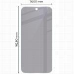 Folie sticla Bizon Glass Mule Shadow Privacy compatibile cu Google Pixel 10 Pro XL, Negru 3 - lerato.ro