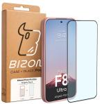 Kit protectie 2 in 1 BizonMobile, Carcasa Bizon Angelo si Folie sticla securizata Bizon Glass Edge, compatibil cu Xiaomi POCO F8 Ultra, Roz 9 - lerato.ro