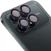 Protectie camera foto Bizon Glass Lens compatibile cu Xiaomi POCO F8 Pro, Negru
