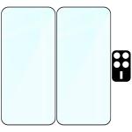 Set protectie 3in1 Bizon Glass Edge Pack, 2 folii sticla ecran + 1 folie sticla camera foto, compatibil cu Xiaomi POCO F8 Pro, Transparent 7 - lerato.ro