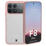 Kit protectie 2 in 1 BizonMobile, Carcasa Bizon Angelo si Folie sticla securizata Bizon Glass Edge, compatibil cu Xiaomi Poco F8 Pro, Roz 4 - lerato.ro