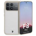 Kit protectie 2 in 1 BizonMobile, Carcasa Bizon Angelo si Folie sticla securizata Bizon Glass Edge, compatibil cu Xiaomi Poco F8 Pro, Bej 4 - lerato.ro