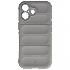 Carcasa Bizon Tur compatibila cu iPhone 17, Light Grey
