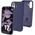 Carcasa Bizon Soft compatibila cu iPhone 17, Dark Blue 3 - lerato.ro