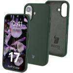 Carcasa Bizon Soft compatibila cu iPhone 17, Dark Green 3 - lerato.ro