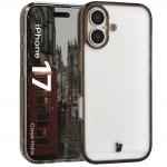 Carcasa Bizon Halo compatibila cu iPhone 17, Transparent / Negru 3 - lerato.ro