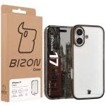 Carcasa Bizon Halo compatibila cu iPhone 17, Transparent / Negru 8 - lerato.ro