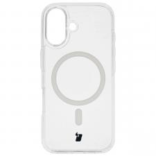 Carcasa Bizon CrystalO cu MagSafe compatibila cu iPhone 17, Transparent