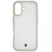 Carcasa Bizon Angelo compatibila cu iPhone 17, Transparent / Bej