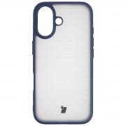 Carcasa Bizon Angelo compatibila cu iPhone 17, Transparent / Albastru