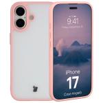 Carcasa Bizon Angelo compatibila cu iPhone 17, Transparent / Roz 3 - lerato.ro