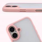 Carcasa Bizon Angelo compatibila cu iPhone 17, Transparent / Roz 4 - lerato.ro