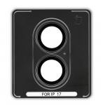 Folie sticla camera foto Bizon Glass Snap Lens compatibila cu iPhone 17, Negru 3 - lerato.ro
