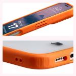 Carcasa Bizon Angelo compatibila cu iPhone 17, Transparent / Portocaliu 5 - lerato.ro