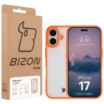 Carcasa Bizon Angelo compatibila cu iPhone 17, Transparent / Portocaliu 7 - lerato.ro