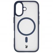 Carcasa Bizon MatteO cu MagSafe compatibila cu iPhone 17, Albastru