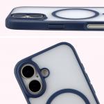 Carcasa Bizon MatteO cu MagSafe compatibila cu iPhone 17, Albastru 5 - lerato.ro