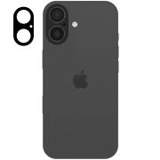 Set 2 folii sticla camera foto Bizon Glass Snap Lens compatibila cu iPhone 17, Negru